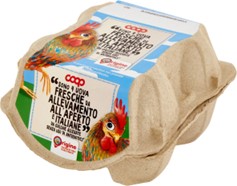 Uova fresche da allev. all'aperto e ital. x4 Coop