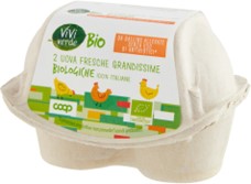 Uova fresche grandissime bio x2 vivi verde Coop - COOP ITALIA