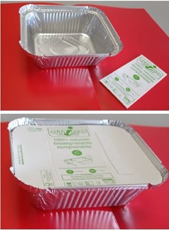 Vaschetta in alluminio HORECA 4 porzioni 129 24 - CADIS