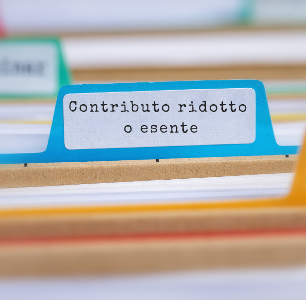 Contributo ridotto o esente: casi particolari