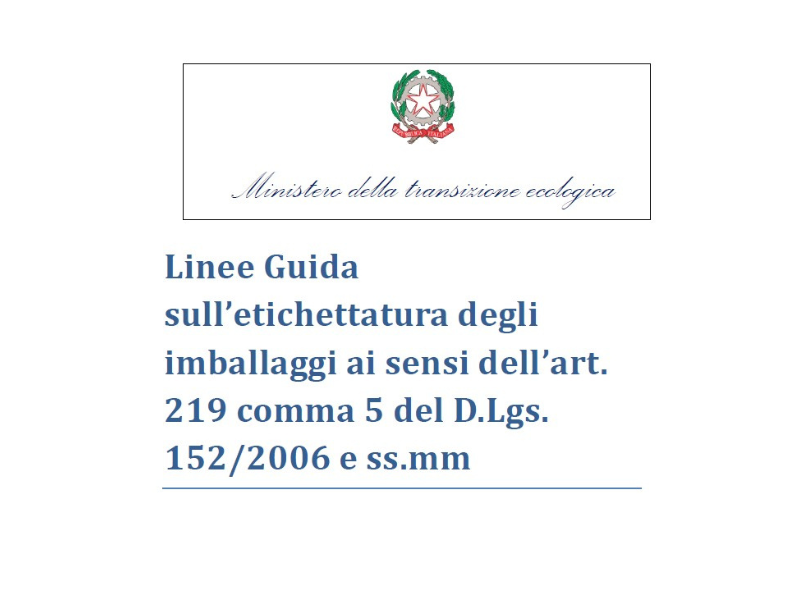 Linee Guida sull’etichettatura ambientale obbligatoria