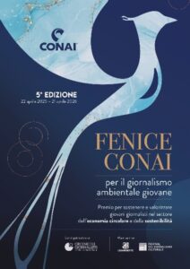 Locandina Fenice CONAI per il giornalismo ambientale giovane 2026